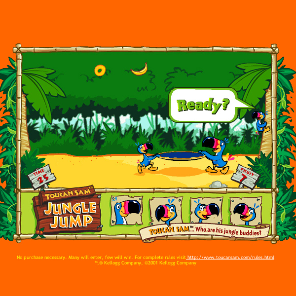 Toucan Sam Jungle Jump game, by Max Hancock